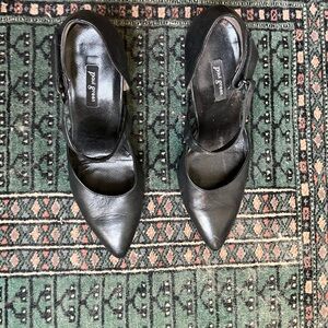 Paul Green Black Women's Heals with strap 8.5